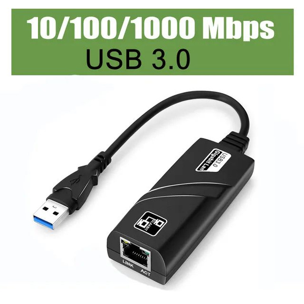 Характеристики Сетевая карта Ethernet адаптер переходник USB 3.0 - LAN ...