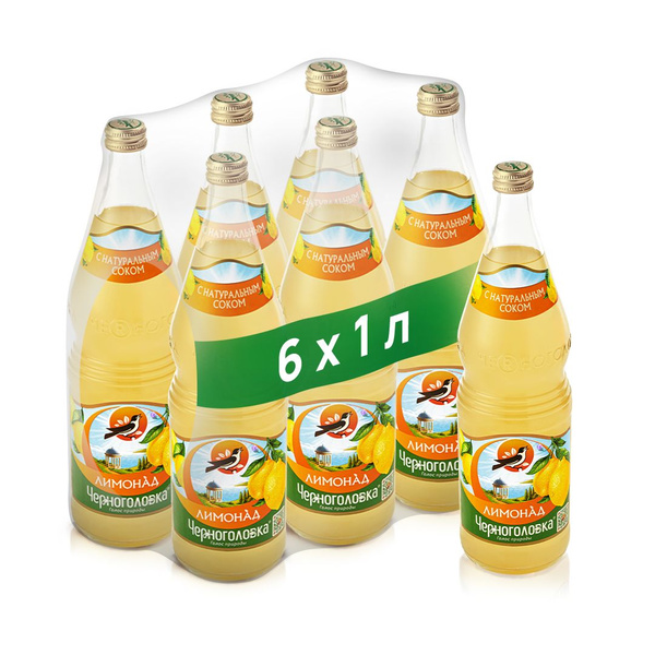 Лимонад Черноголовка Оригинальный, 6 шт х 1 л - купить с доставкой по ...