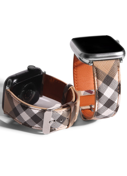 кожаные ремешки для Apple watch 38мм 40мм 41мм кожабежево-коричневый ...