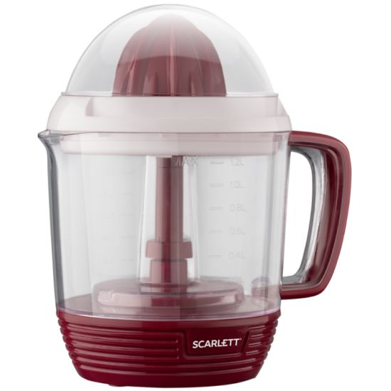 Соковыжималка шнековая Scarlett SC-JE50C08 для цитрусовых, красный ...