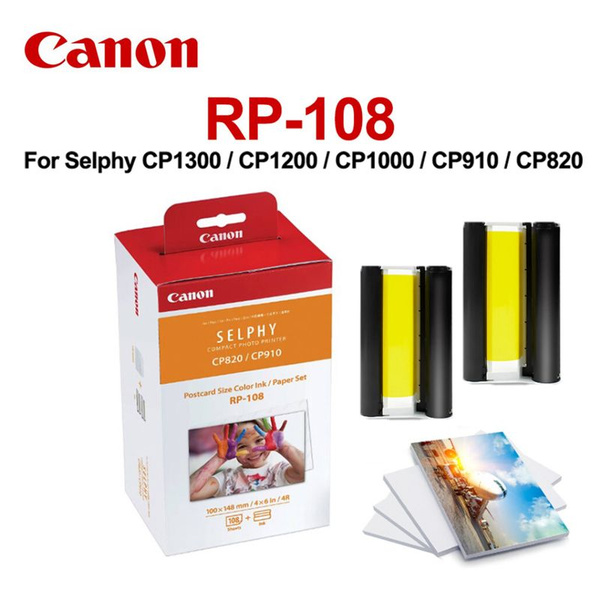 Набор бумаги с цветными чернилами Canon RP108 Selphy - купить с ...
