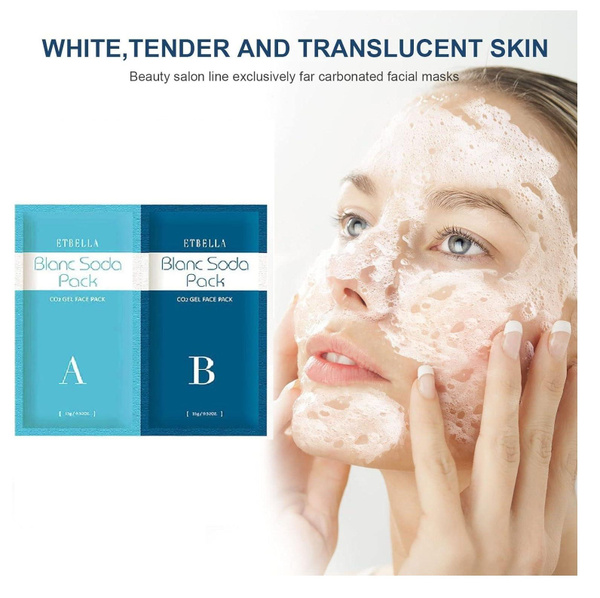 Etbella Blanc Soda Pack CO2 Gel Face Pack W японская карбокси маска с ...