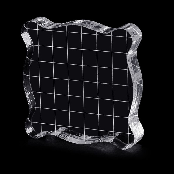 Акриловая доска для скрайбирования кружевом в тон печати-5x5x1 см ...