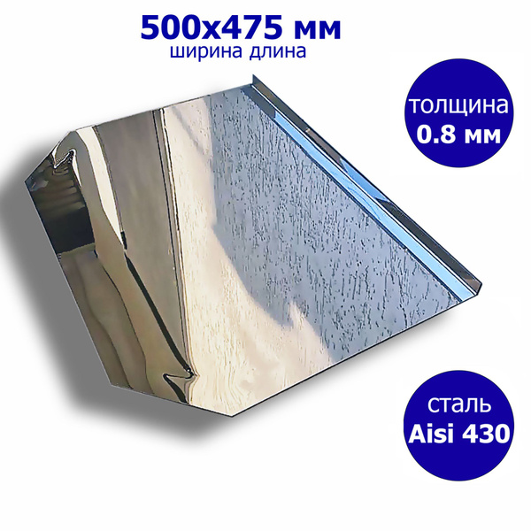 Лист притопочный 500*475 мм. 0,8 мм. Нержавеющая сталь. - купить с ...