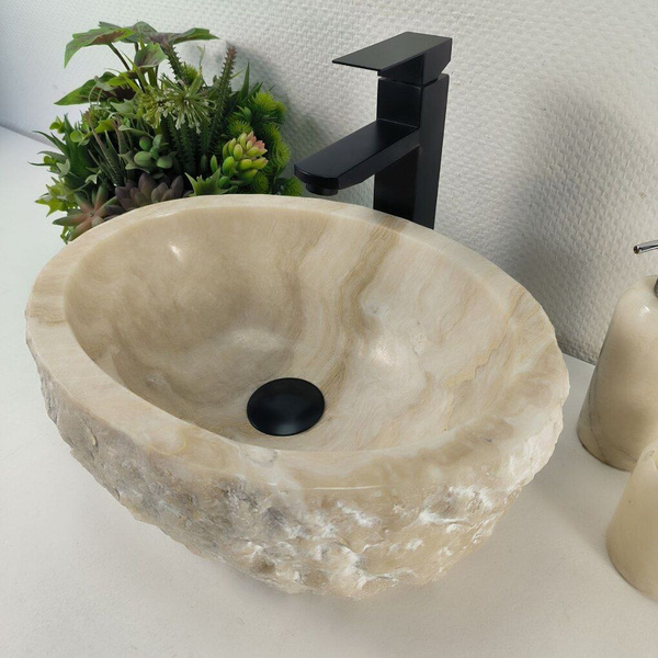 Раковина INDO-MARKET Каменная из оникса Erozy White EO-04241 (42*32*15 ...