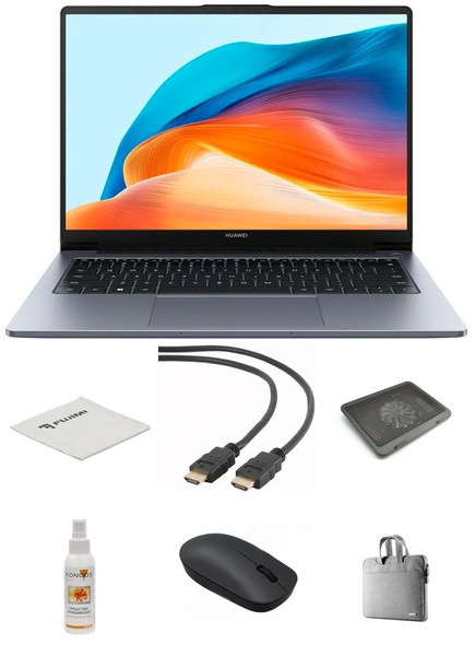 Ноутбук HUAWEI MateBook D 14 MDF-X + Набор аксессуаров + Подарочный ...