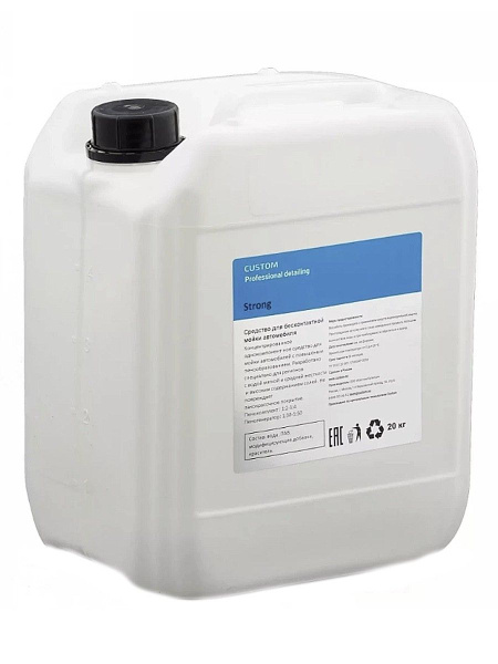 Автошампунь CUSTOM "Strong" - шампунь для бесконтактной мойки авто 20кг ...