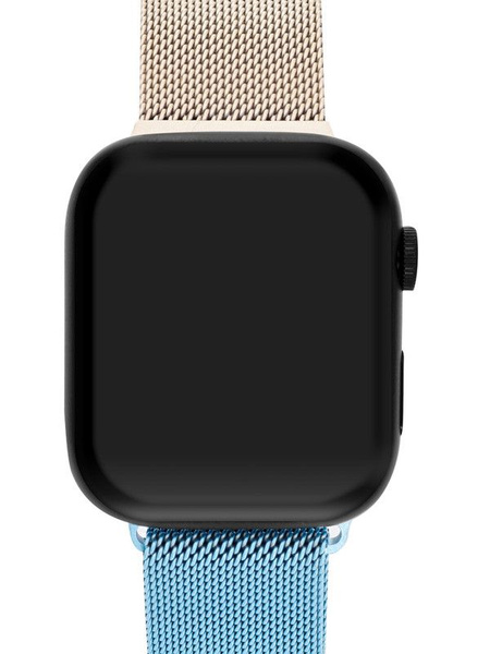 Ремешок Mutural для Apple Watch Series 7 41 mm металлический Сине ...