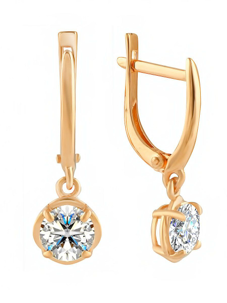 PAVLOVA jewelry Серьги с муассанитом из серебра 925 пробы купить на ...