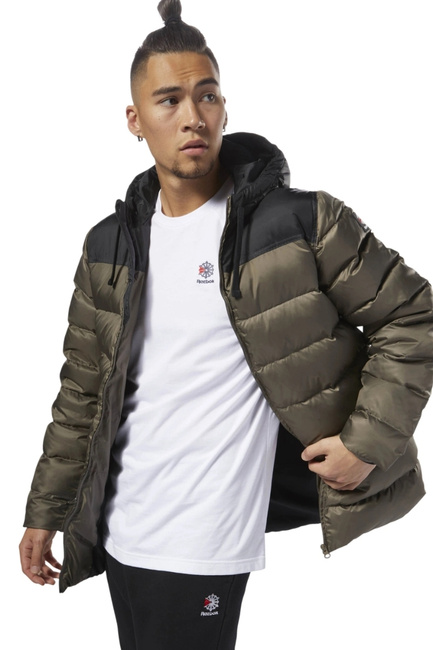 reebok down long jacket