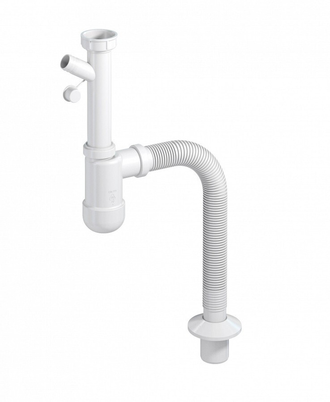 Характеристики Сифон для умывальника, накидная гайка 1 , переходник d40 ...?