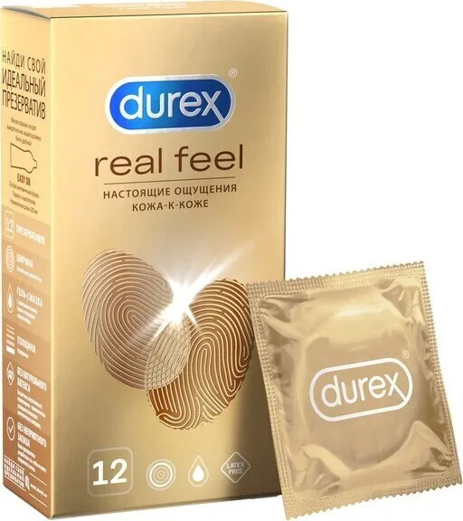 ДЮРЕКС DUREX презервативы Real Feel №12 - купить с доставкой по ...