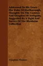 Addressed To His Grace The Duke Of Marlborough. Thoughts On The Cameos And Intaglios Of Antiquity, Suggested By A Sight And Survey Of The Blenheim Collection - Vaughan Thomas