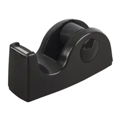 Утяжеленный диспенсер классической формы. Снабжен стальным ножном для отрезания ленты. Предназначен для канцелярских клейких лент любого  ...