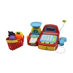 Благодаря набору «Касса» ваш ребёнок получит возможность открыть дома небольшой магазин и даже стать продавцом! Обслуживать  ...