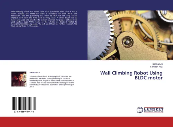 Обложка книги Wall Climbing Robot Using BLDC motor, Salman Ali and Sameen Naz