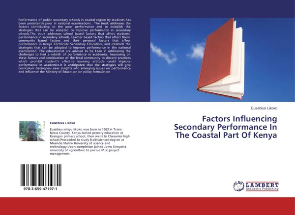 Обложка книги Factors Influencing Secondary Performance In The Coastal Part Of Kenya, Eusebius Likoko