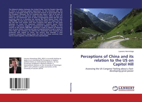 Обложка книги Perceptions of China and its relation to the US on Capitol Hill, Laurens Hemminga