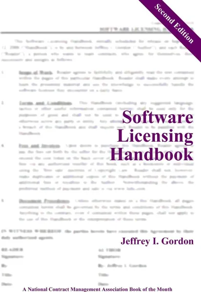 Обложка книги Software Licensing Handbook, Second Edition, Jeffrey Gordon