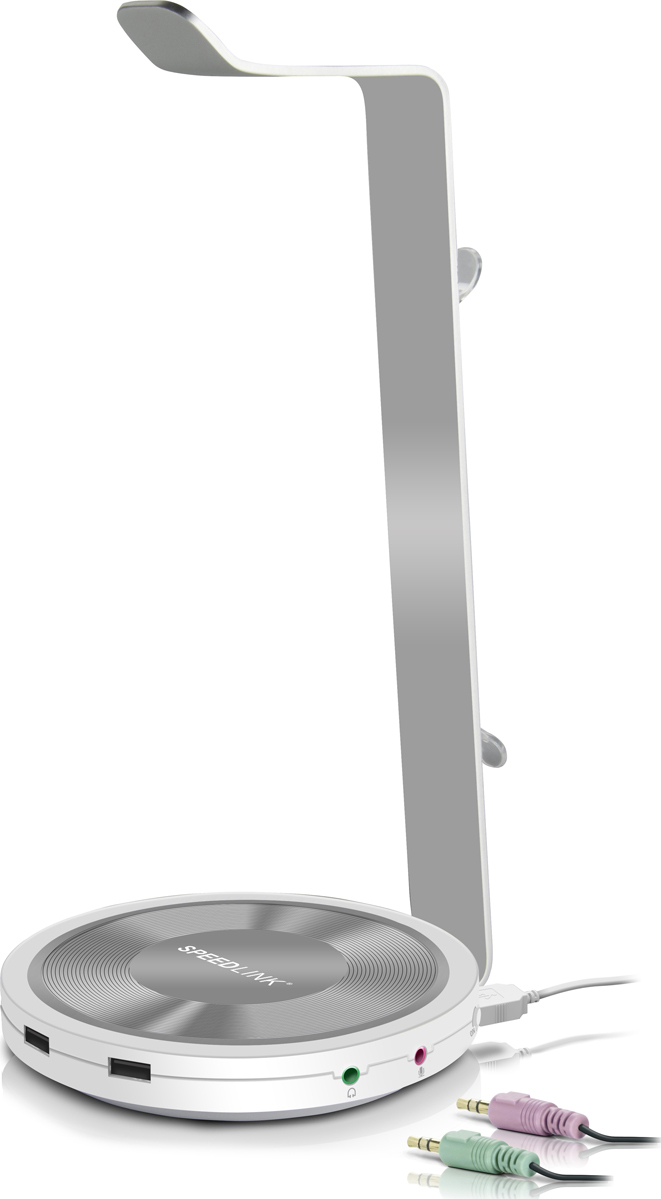 фото Подставка для наушников Estrado Multifunctional Headset Stand (USB Hub) (SL-800102-WE) Speedlink