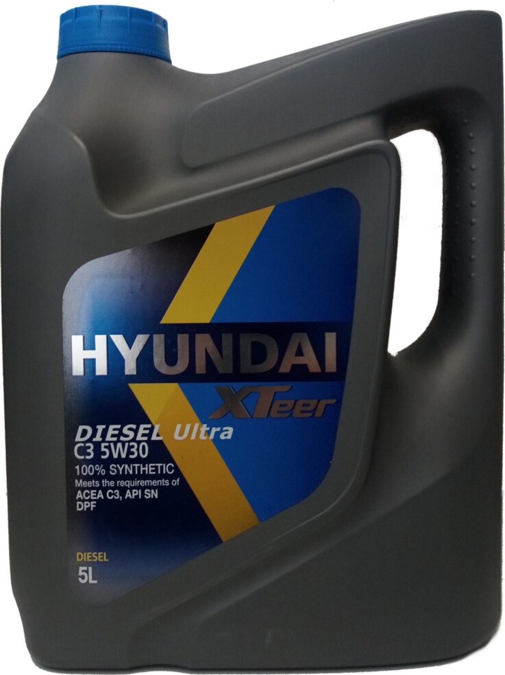 фото Моторное масло HYUNDAI XTeer "Diesel Ultra C3 5W30", 5л., НС-синтетическое, дизельное, универсальное, API SN