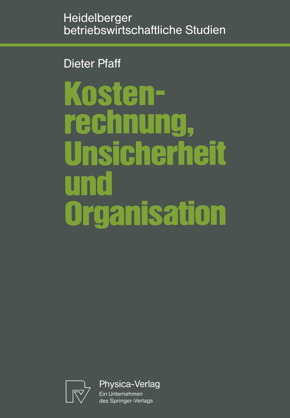 фото Kostenrechnung, Unsicherheit und Organisation