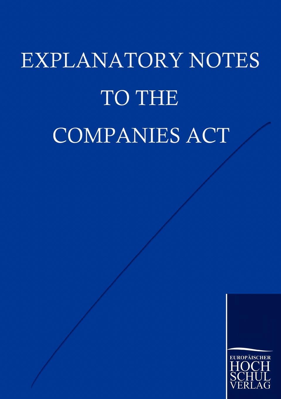 фото Explanatory Notes to the Companies Act