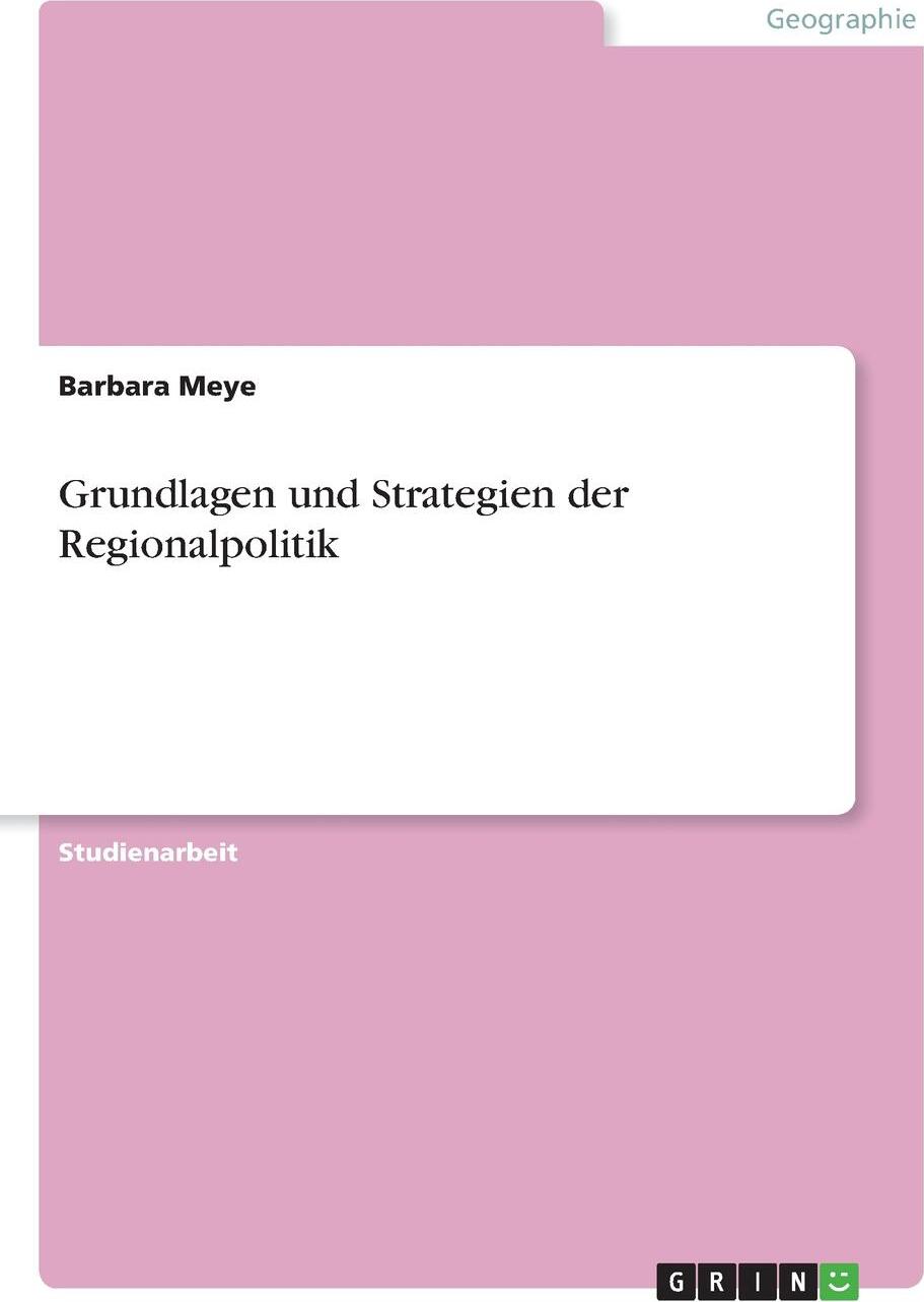 фото Grundlagen und Strategien der Regionalpolitik