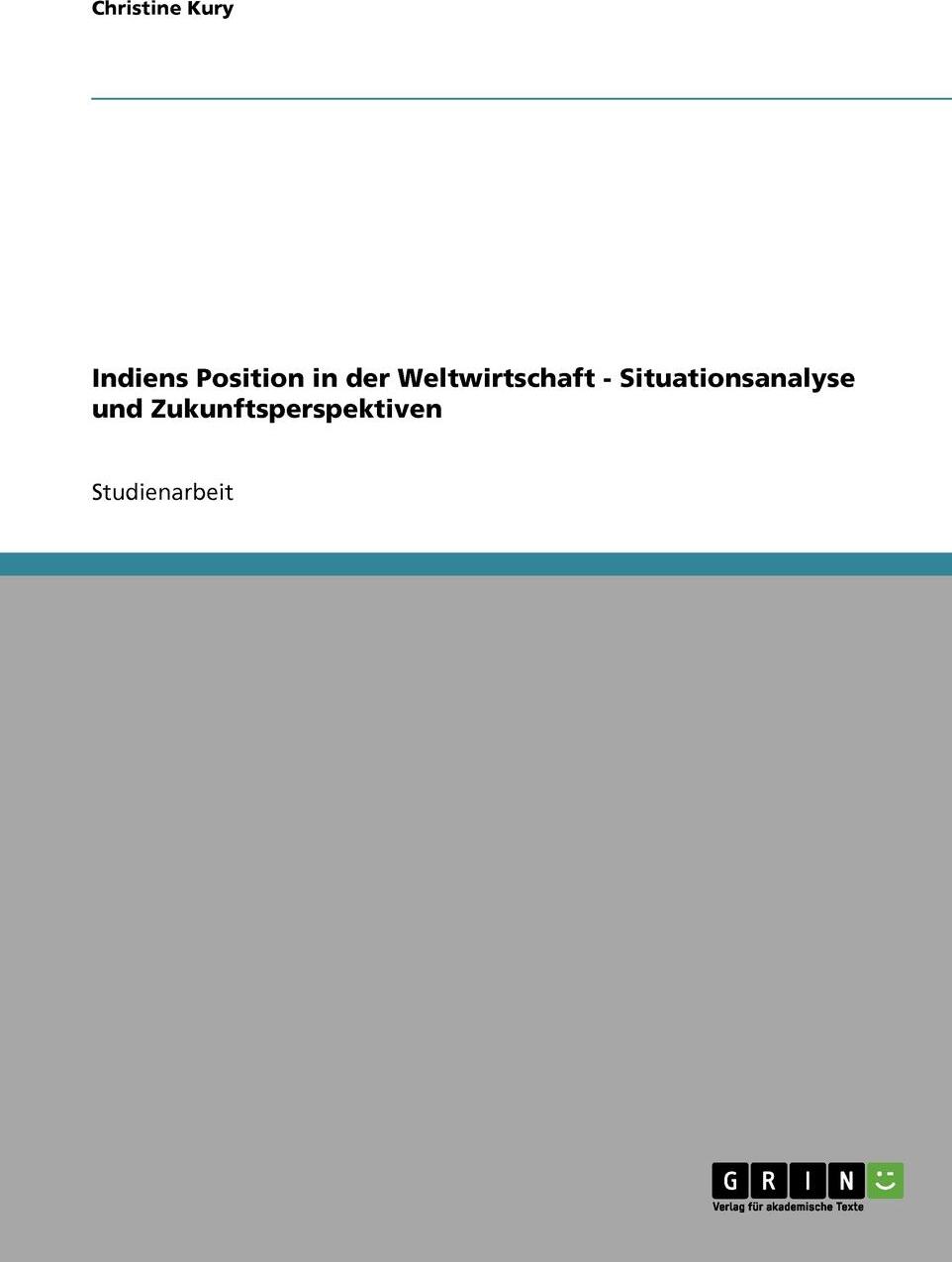 фото Indiens Position in der Weltwirtschaft. Situationsanalyse und Zukunftsperspektiven