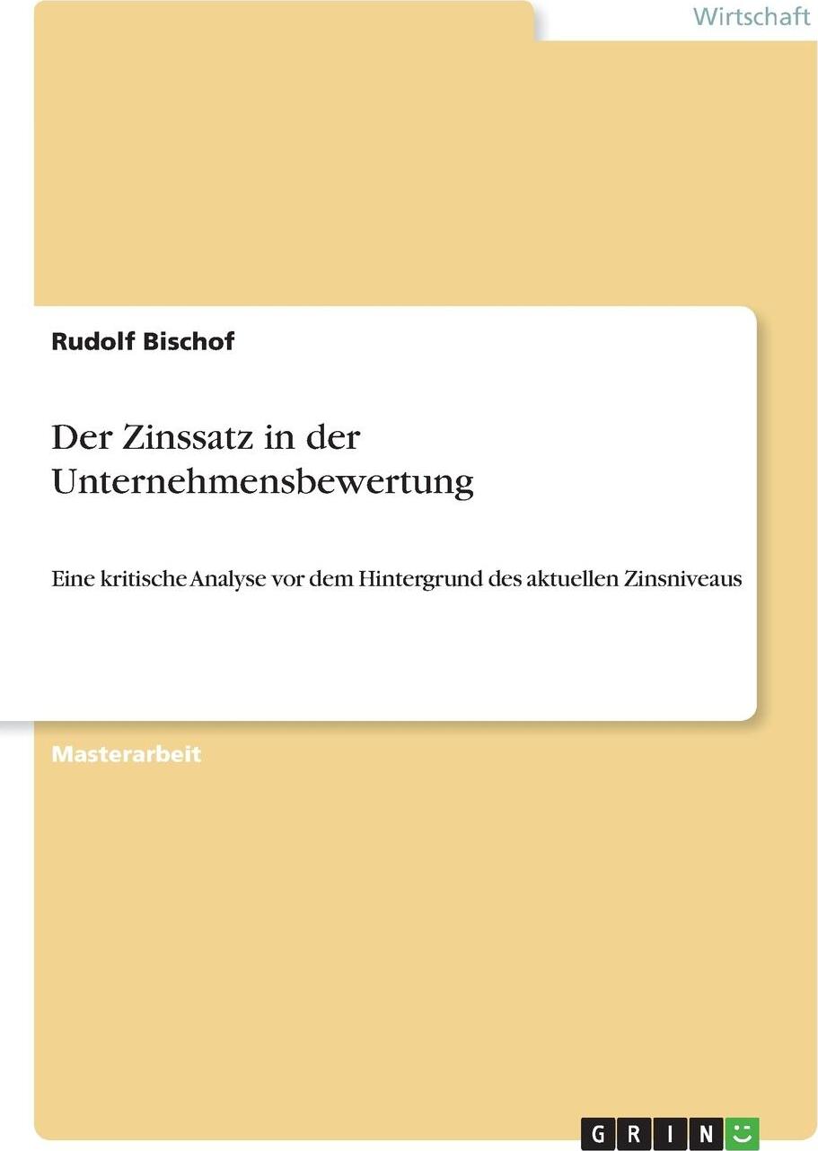 фото Der Zinssatz in der Unternehmensbewertung