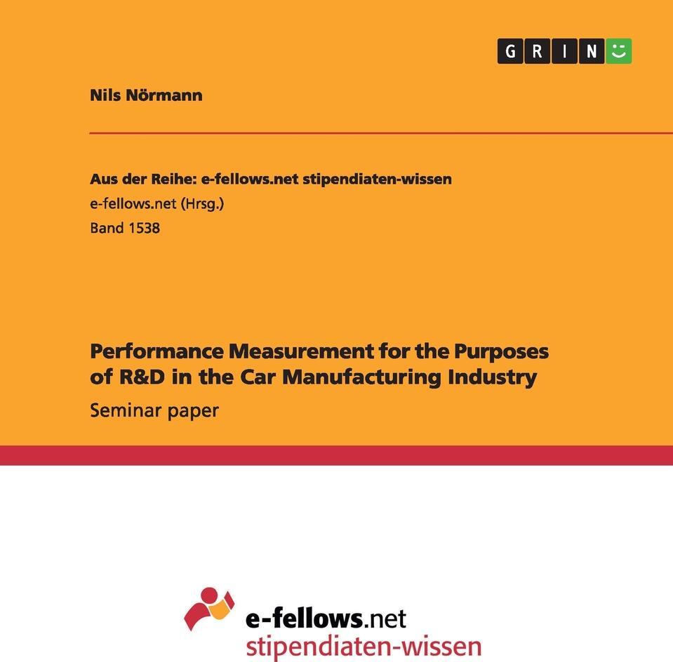 фото Performance Measurement for the Purposes of R&D in the Car Manufacturing Industry