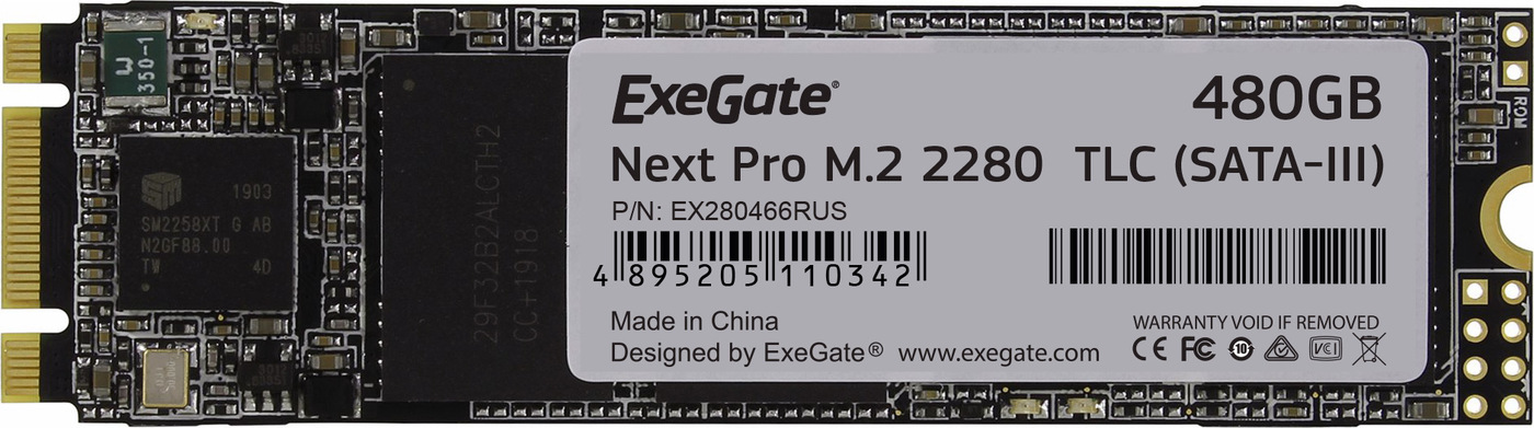 SSD диск Exegate SSD Next Pro 480 Gb M.2 2280 (EX280466RUS) - купить по ...