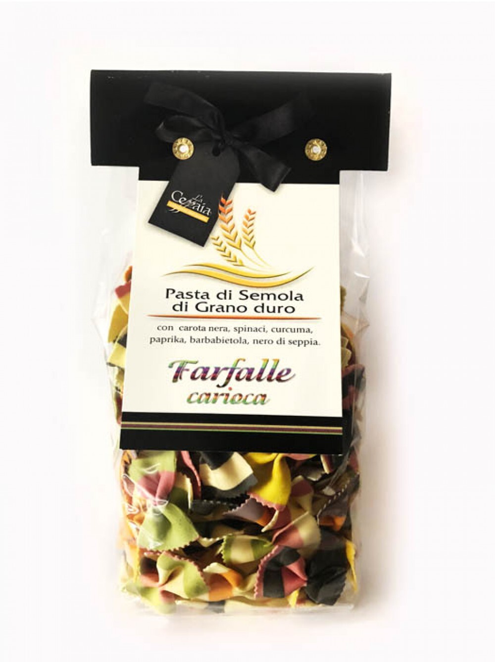 La Novella детская разноцветная паста ручной работы в форме фарфалле.