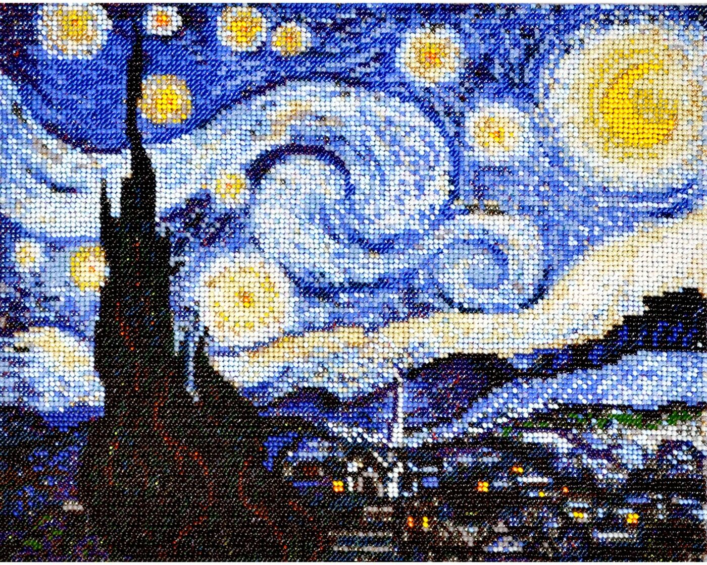 Картина Ван Гога Звездная ночь вышивка крестом