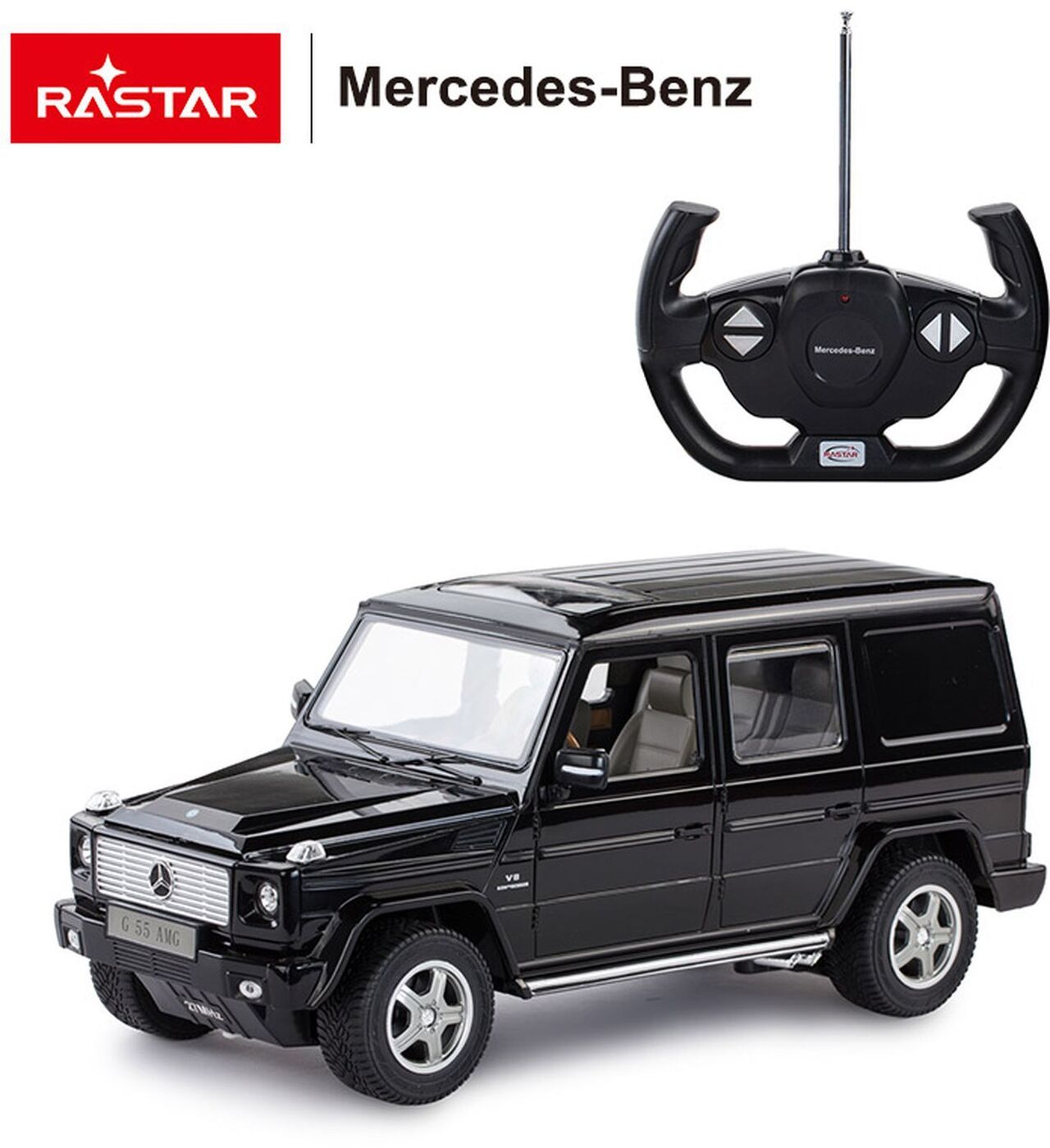 Машина радиоуправляемая Rastar Mercedes G55 AMG, 30400B, черный