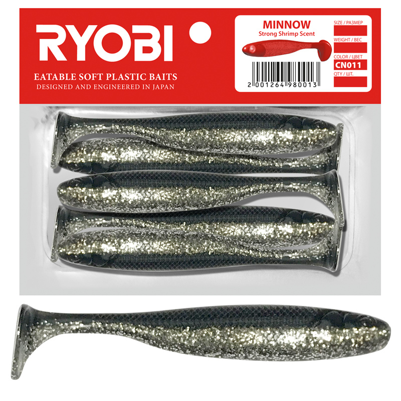 Риппер Ryobi MINNOW (93mm), цвет CN011 (christmas toy), (5шт