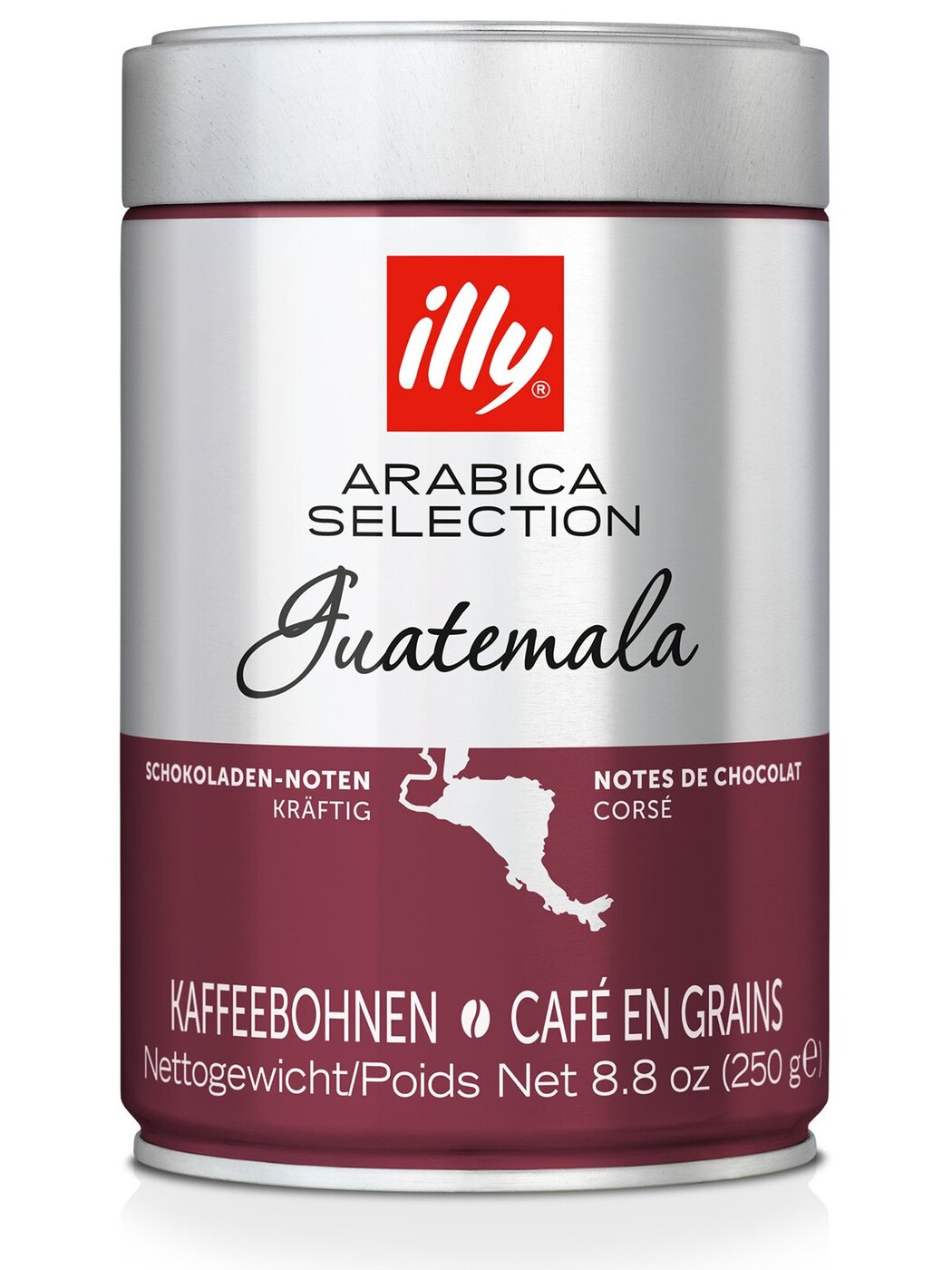 Кофе в зернах illy Monoarabica Guatemala (Гватемала), средней обжарки, банка 250 гр.