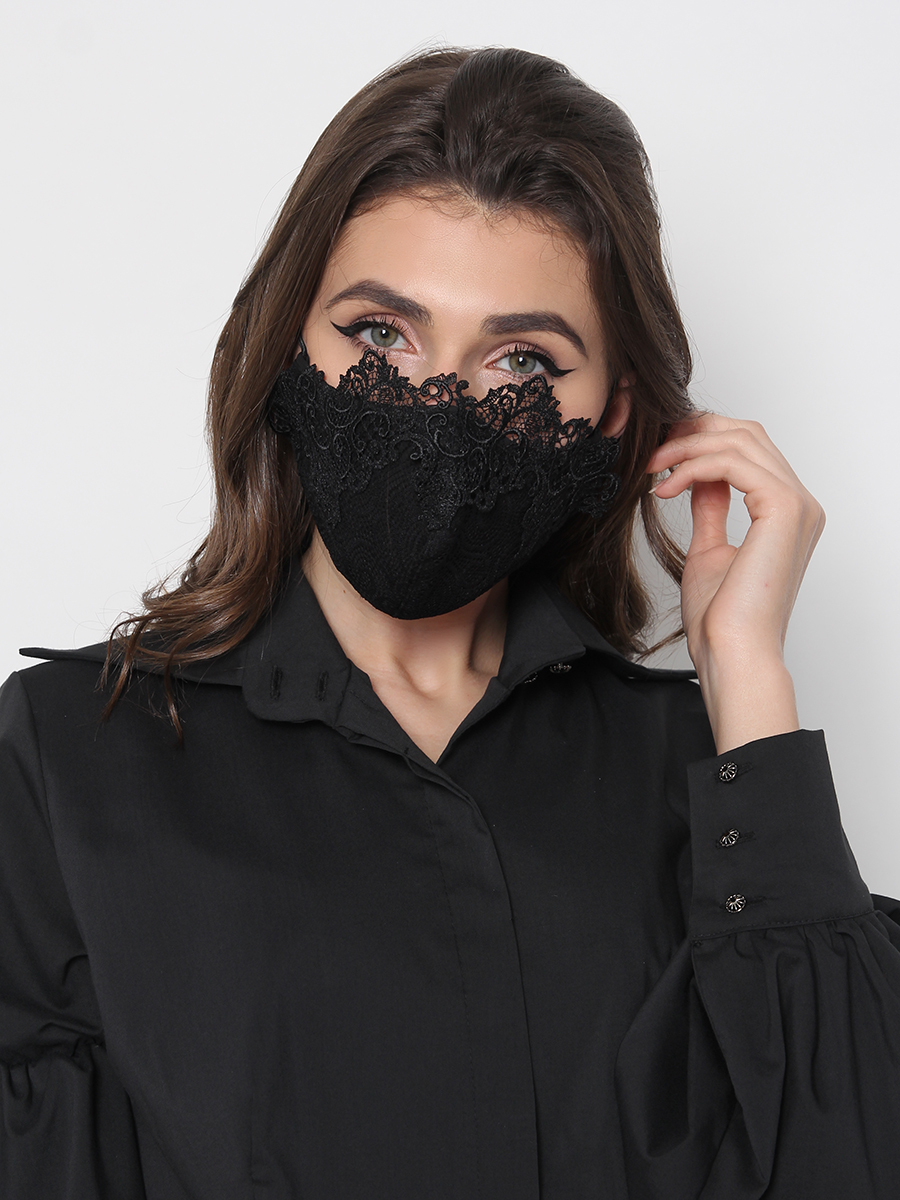 Покажи черные маски. Стильная маска. Модные маски для лица. Кружевная маска на рот. Черная маска.