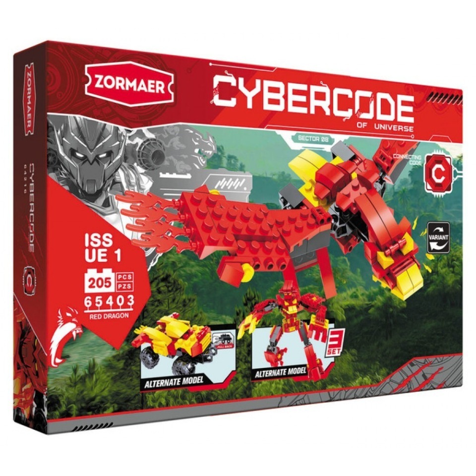 Красный конструктор отзывы. Конструктор Zormaer Cybercode 65403 красный дракон. Конструктор Zormaer Cybercode 65641 красный стрелок. Zormaer Cybercode of Universe sector 08. Пластмассовый конструктор красный дракон