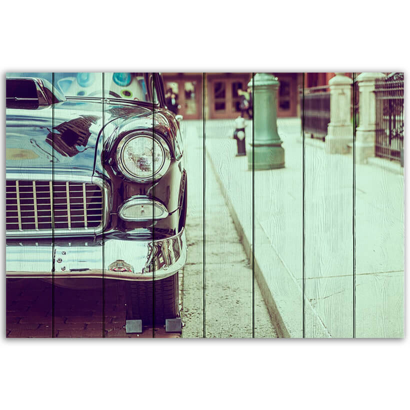 Картина на дереве Ретро