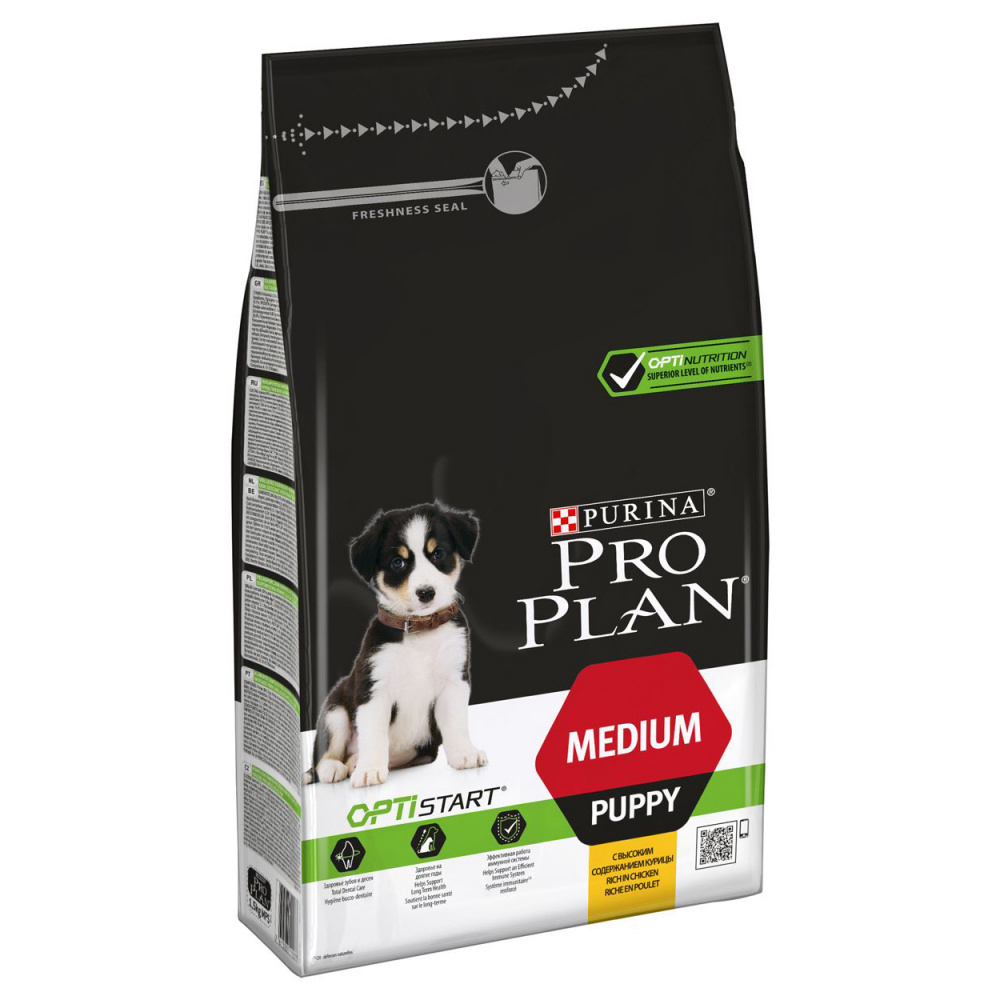 Корм для щенков PRO PLAN для средних пород курица сух. 1,5кг — купить в ...