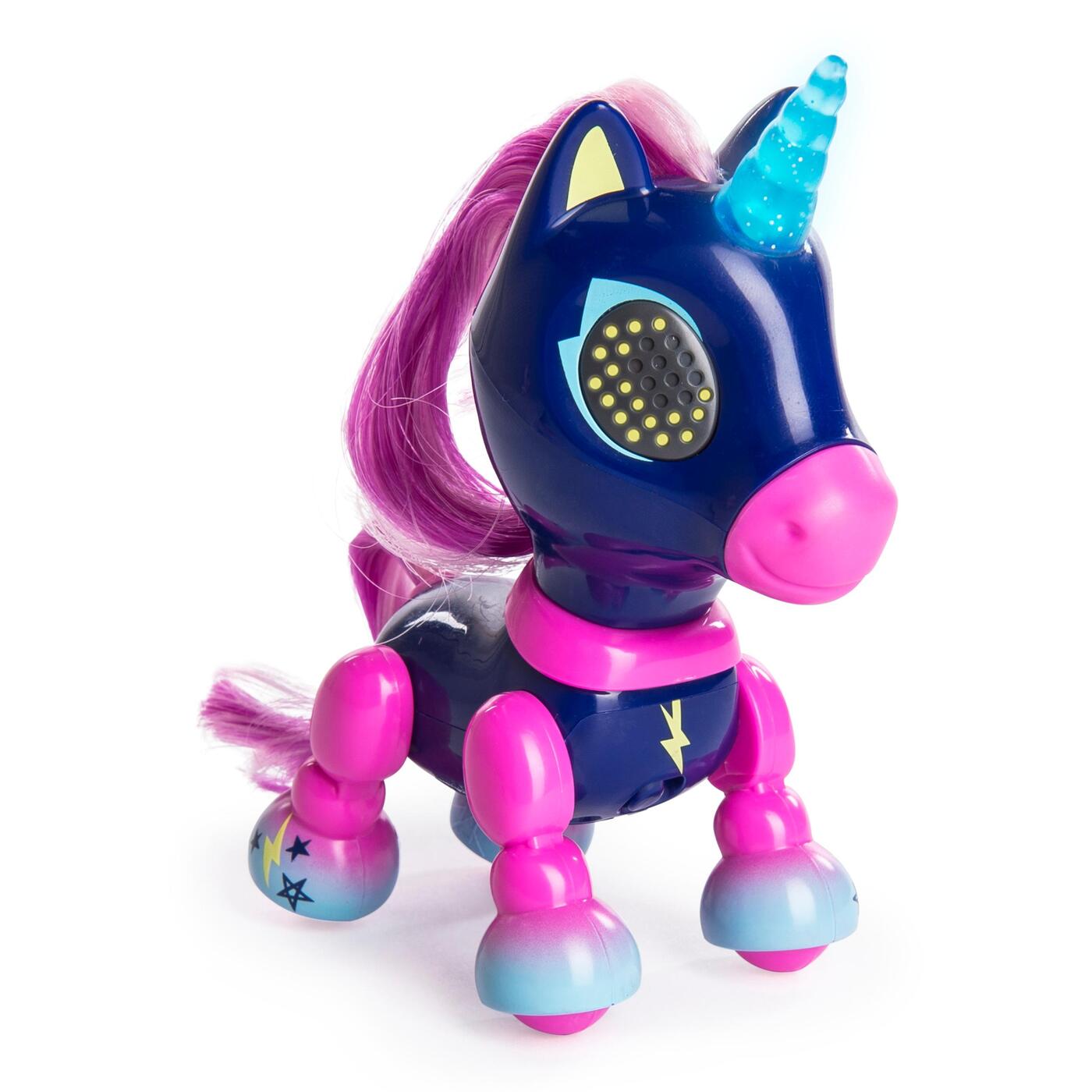 Интерактивная игрушка Zoomer Счастливый Единорог Midnight — купить в ...