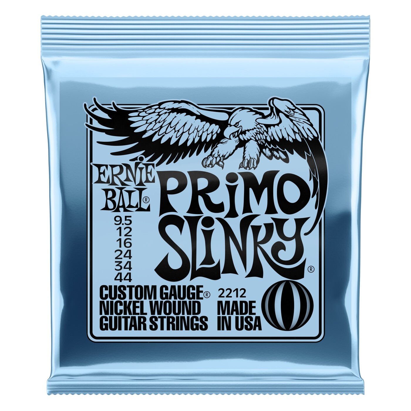 ERNIE BALL 2212 Nickel Wound Slinky Primo 9.5-44 Струны для электрогитары