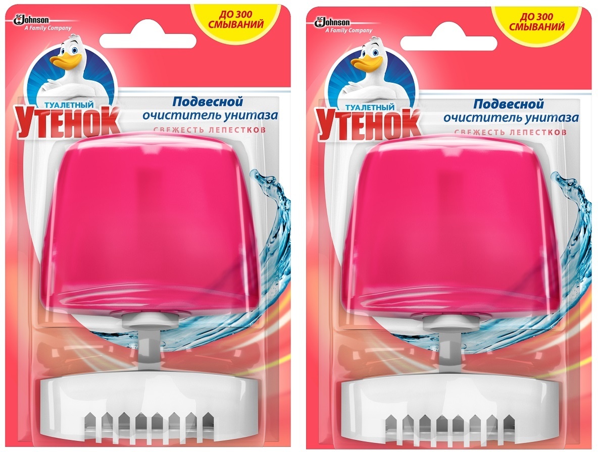Туалетный Утенок Подвесной очиститель унитаза "Свежесть лепестков ...