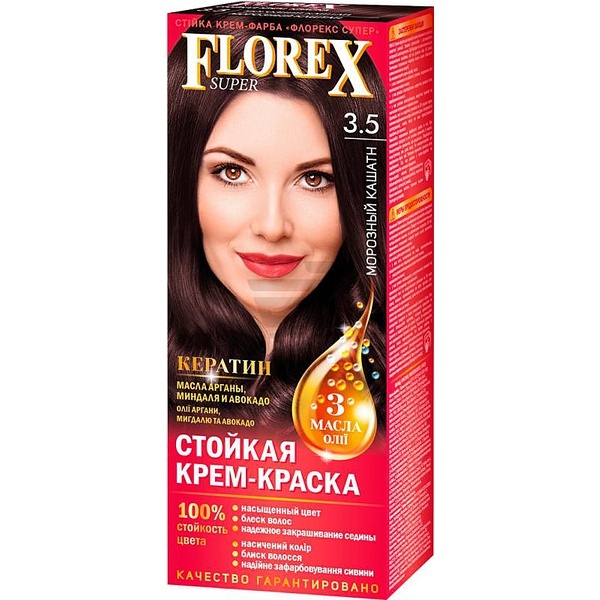 Краска для волос florex каштан