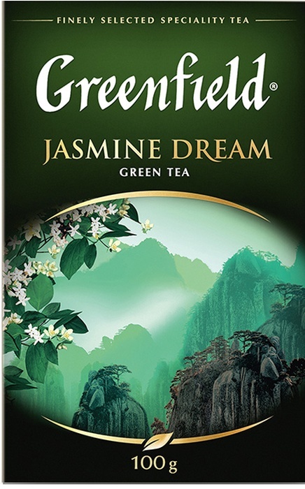 Зеленый чай листовой Greenfield Jasmine Dream ароматизированный, 100 г - изображение