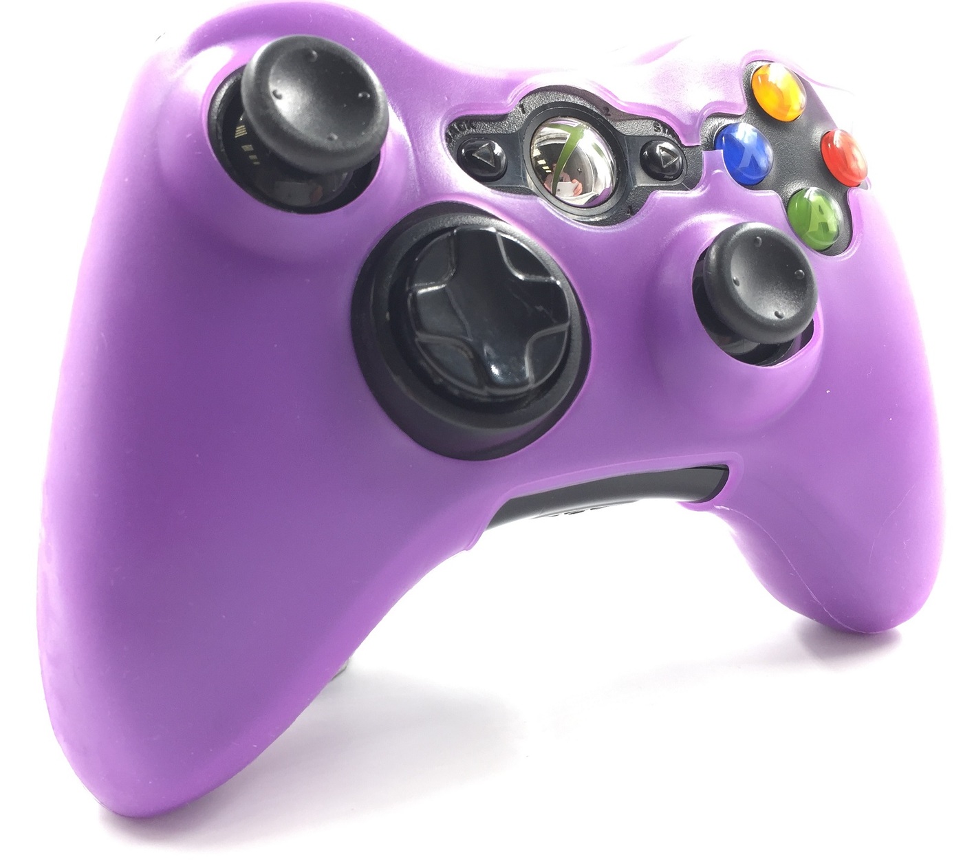 чехол на геймпад xbox 360 фиолетовый purpleполное силиконовое покрытие  защита от ударов