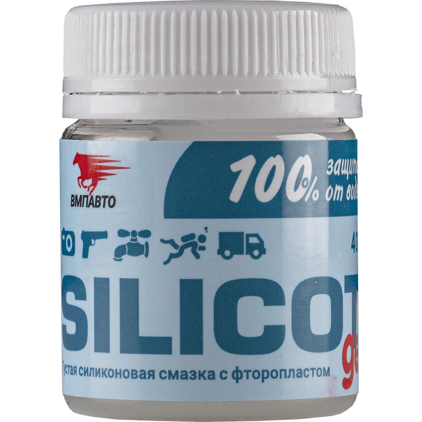 СмазкасиликоноваядлярезиновыхипластиковыхмеханизмовSilicotGEL40мл,ВМПАВТО