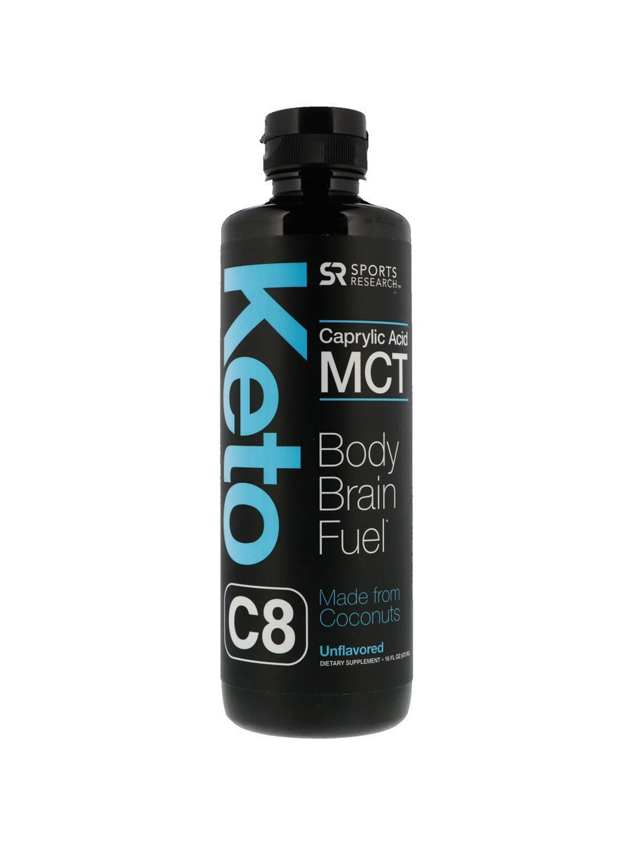 Sport research купить. MCT Oil c8. Масло МСТ с8 SR. Caprylic acid. Кето масло.