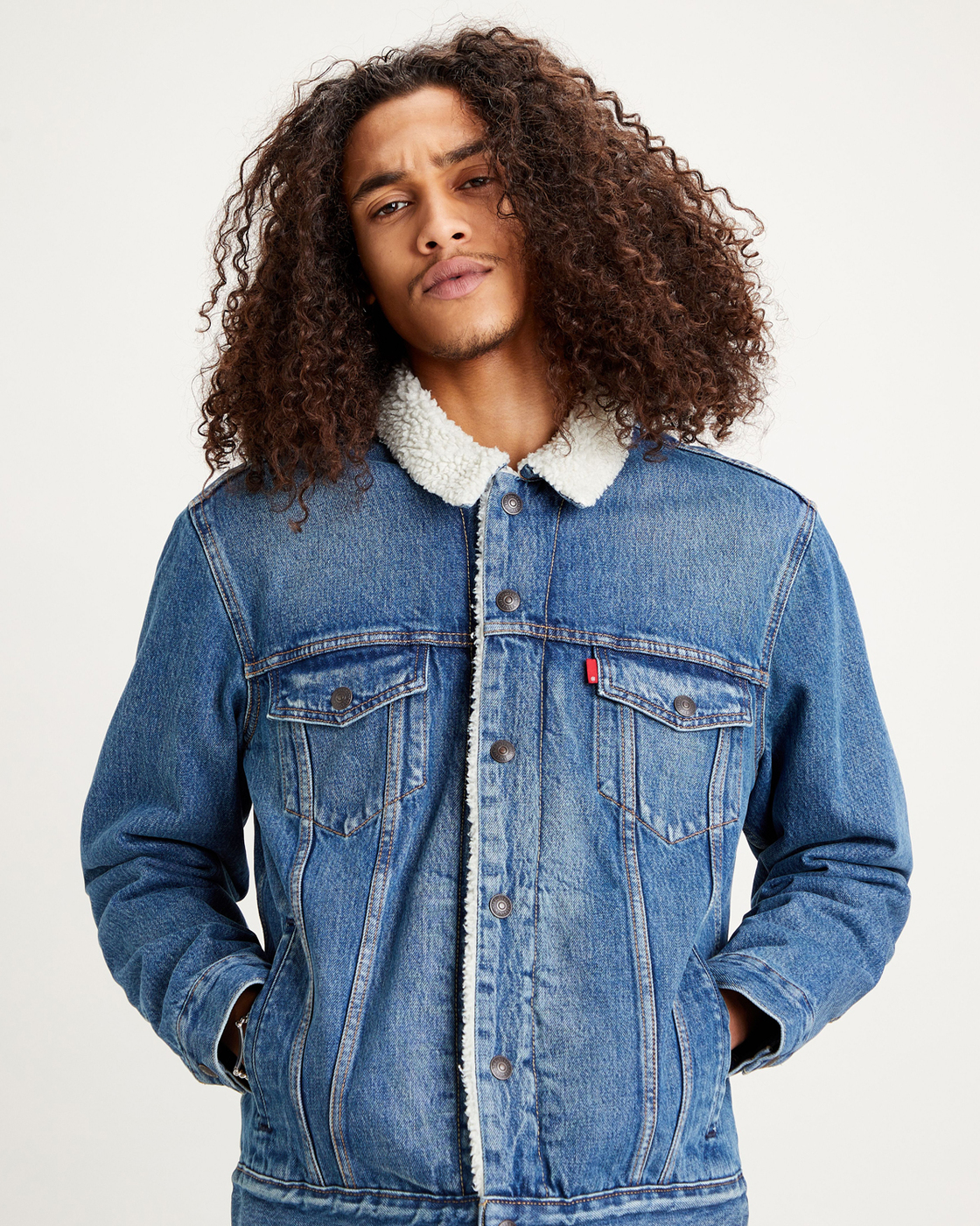 Levi's baggy deals sherpa trucker jacket